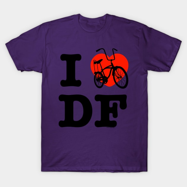 I Love Cycling Mexico City Lowrider version T-Shirt by chilangopride